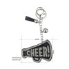 xuzhiyuan Shiny Colorful CHEER Megaphone Keychain Glitter Game Day Crystal