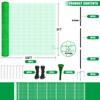 Temporary Fence with Posts, 36" x 50' Plastic Garden Fence