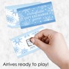 Big Dot of Happiness Blue Snowflakes - Tarjetas de intercambio