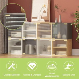 UFURMATE Glass Door Hinge, 8Pcs Frameless Glass Door Pivot Hinges Adjustable Cabinet Pivot Hinge Clip Replacement Kit, Fit 4-6mm Free-Swinging Glass (Gold)