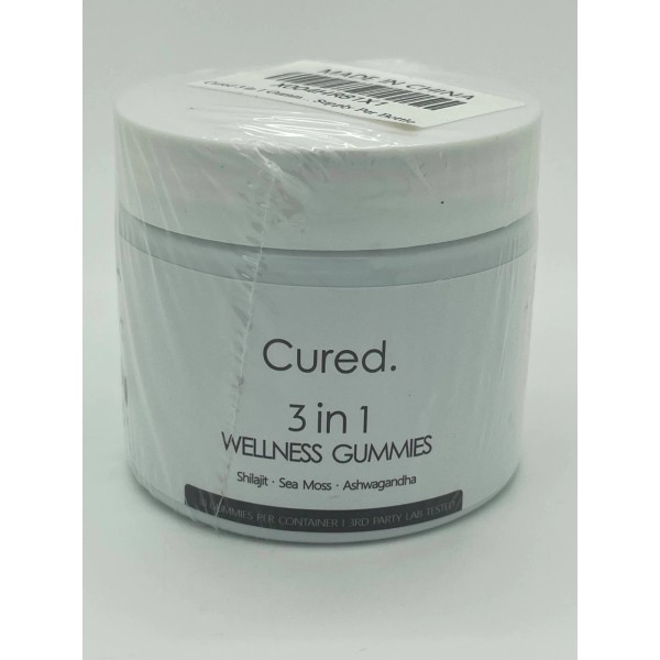 Unbranded NEW SEALED Cured 3 in 1 Wellness Gummies 30
