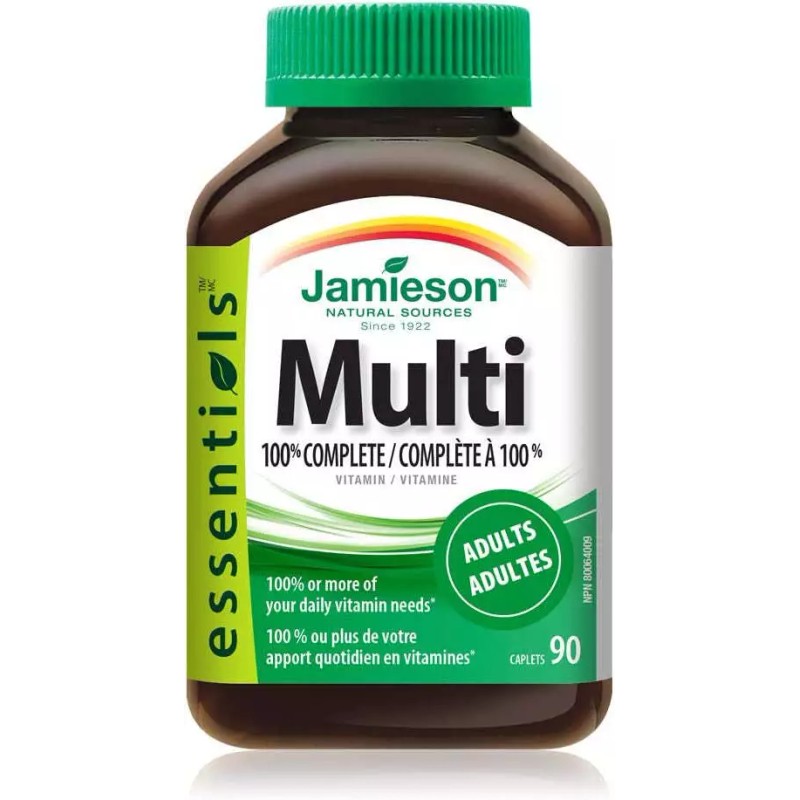 Jamieson Multi 100% Complete Vitamin - Adults - 90 Caplets