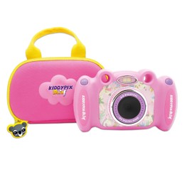 Kiddypix 'Blizz' Kids Webcam Camera with Rubberised Exterior and Integrated Games - Pink