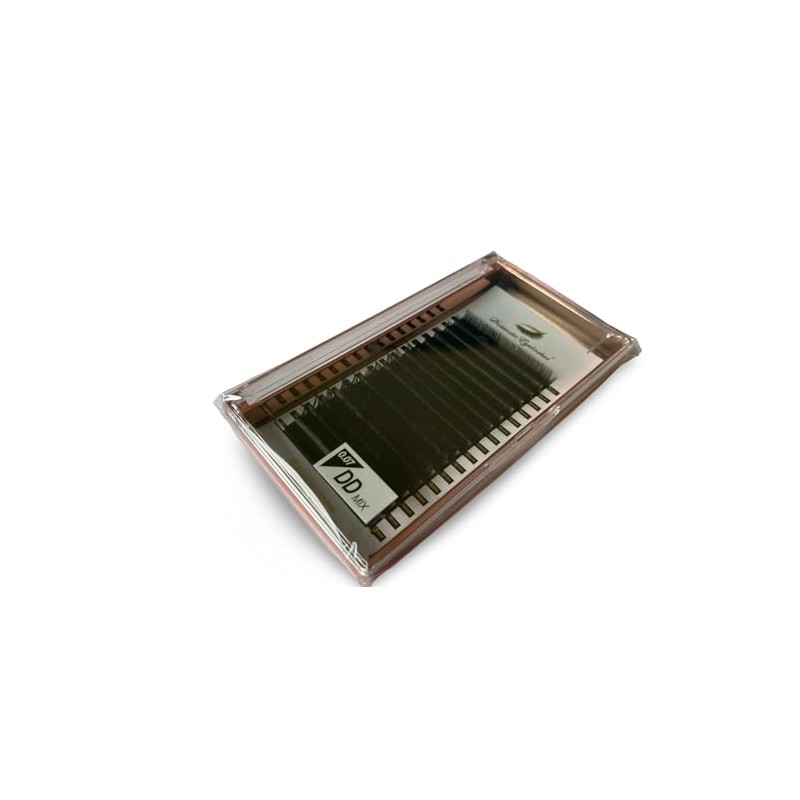 Russian Eyelash Extensions, 0.07, 16 Rows Mixed Tray 8-16mm, Curl: