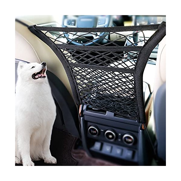 Universal Elastic Mesh Net Trunk Bag, 3-Layer Car Seat Net