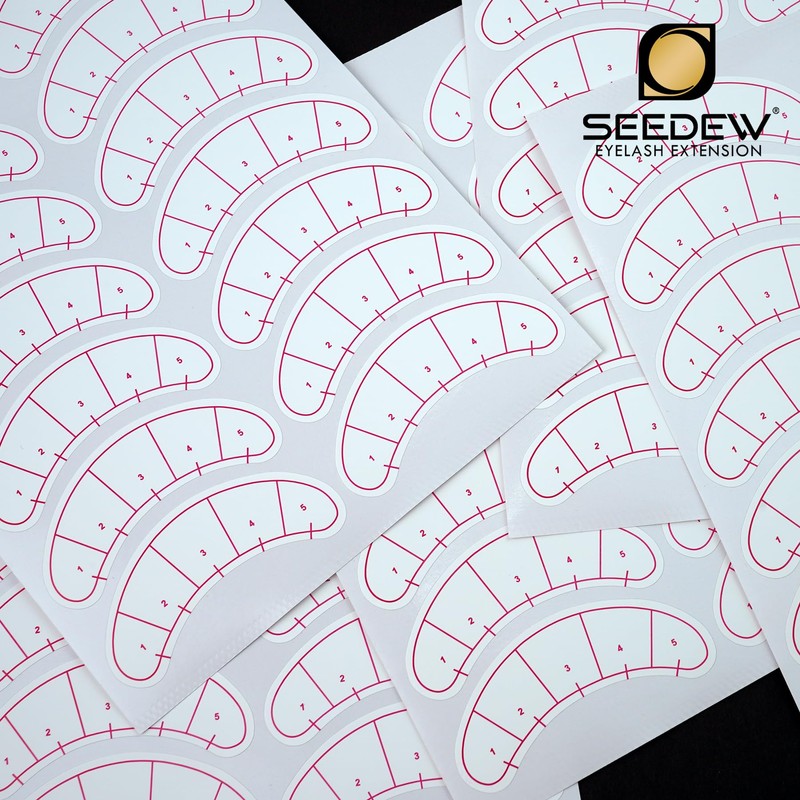 420 Pieces Lash Mapping Stickers, Lash Extensions Five-Point Positioning Stickers,