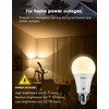 Rechargeable Light Bulbs LED Battery Backup Light Bulb with Remote