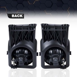 Fog Lights Pair Compatible with GMC Sierra 1500 2500 3500 2003-2006/Fit GMC Sierra Classic 07(Not fit for Denali|C3 Models) Fog Lamp Assembly Clear Lens W/Wire Harness