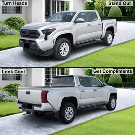 BOGAR TECH DESIGNS Full Headlight Taillight Tint Kit Compatible with Toyota Tacoma 2024-2026, Light Smoke
