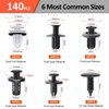 Car Retainer Clips, Preciva 140pcs Plastic Fasteners, Universal Auto Car