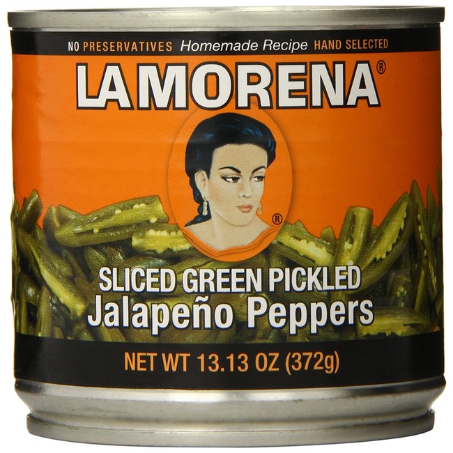 La Morena Jalapeno Peppers, Sliced, 13.1 Ounce (Pack of 12)