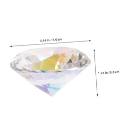 Baluue Diamonds Shaped Paperweight for Nail Salons and Home Decor Large Decorative Gem Prop for Manicure Photography and Styling Sparkling Centerpiece Display for Weddings and Events