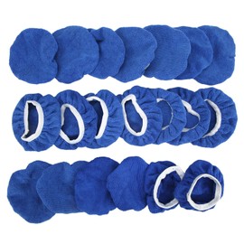 Leapiture 20Pcs Polishing Bonnet Pads Buffer Bonnets Waxers Microfiber Waxing Buffing Cover Car Polisher Repairing Buffing Microfiber Pad for 5 To 6 Inches Car Polisher