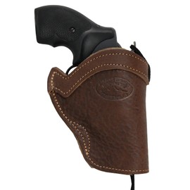 Barsony Brown Leather Western Style Holster for Taurus 85; 405; 415 Right