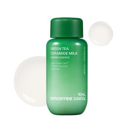 Innisfree Green Tea Ceramide Milk Hydrating Lightweight Milky Toner for all skin types including acne-prone and sensitive skin Available in gift set Style / 여드름성 및 민감성 피부를 포함한 모든 피부 타입을 위한 이니스프리 녹차 세라마이드 밀크 수분 공급 경량 밀키 토너 선물 세트에서 구매 가능 Style