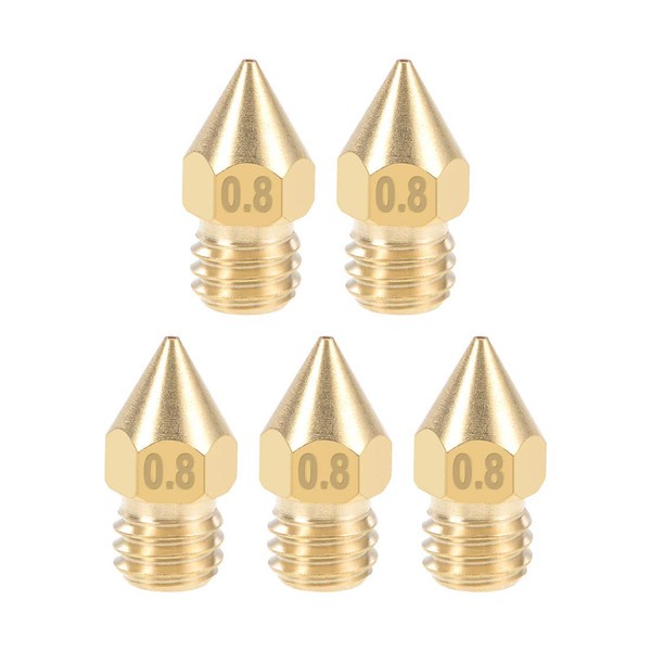 uxcell 3D Printer Nozzle Head 0.03 inch (0.8 mm) M6