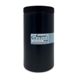 Jacquard Textile Color Fluorescent Red - Permanent Fabric Paint for Clothes, Furniture Upholstery, Shoes or Tote Bags – Indoor & Outdoor Fabric Paint – 32 Oz Jar, Upholstery Fabric Paint