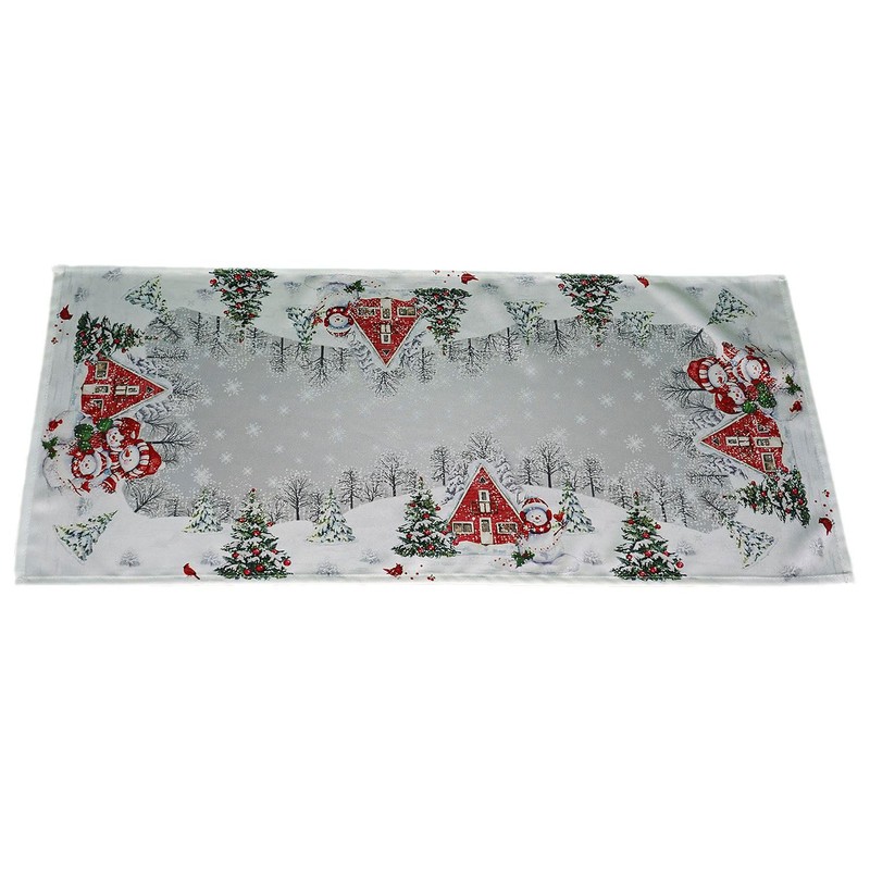 texpot Table Runner 40 x 140 cm Snowman Christmas Winter