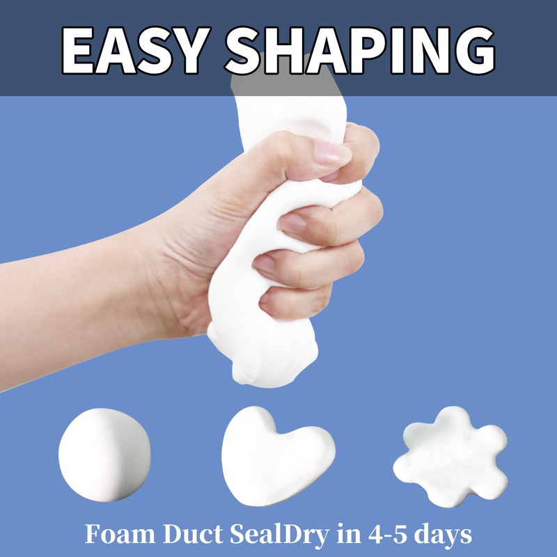 SOPAMI 10-Pack White Waterproof Sealant Putty - Quick Mending Mud