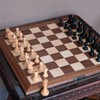 A&A 21.25" Professional Wooden Tournament Chess Board/Walnut & Maple Inlaid