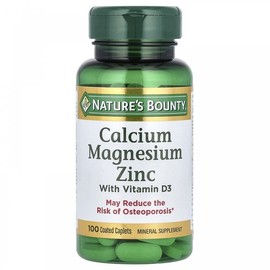 , 칼슘 마그네슘 아연, 비타민D3, 100정 Calcium Magnesium Zinc, Vitamin D3, 100 Tablets