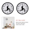 KASCLINO Silly Walk Wall Clock, Home Decor Walking Silent Wall