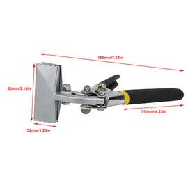 Bending Pliers, Hand Seamer,Bending Pliers Manual Sheet Metal Clamp Seamer,Sheet Metal Bender Tools for Flattening, Rebar Cutters And Benders (Bent)