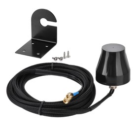 Superbat Outdoor GPS + LTE Combination Antenna | Dual SMA Plug Wall Mounted Antenna | 3 m Shielded Cable with High-Strength Braided Material | For Vehicle Trackers/Industrial Router/Security Systems