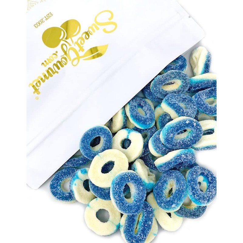 SweetGourmet Gummy Blue Raspberry Rings | Gummi Candy | 1