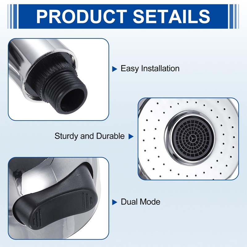 sourcing map 1 Pcs Shampoo Bowl Sprayer Head, Sink Faucet