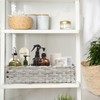 [Larger Compartments] Toilet Tank Topper Paper Basket - Multiuse Hand
