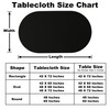 Limalred Fitted Spandex Oval Tablecloth, Soft Skin Friendly Non Pilling