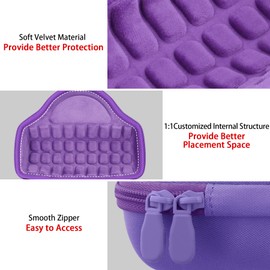 Aenllosi for JBL Charge 6 Wireless Bluetooth Speaker Hard Case, with Adjustable Shoulder Strap, Purple (Case Only)