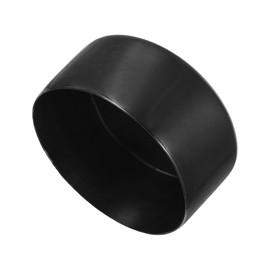 sourcing map 2pcs Rubber End Caps 110mm(4 5/16") ID Vinyl Round Tube Bolt Cap Cover Screw Thread Protectors Black