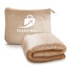 SCANDIWAY 2-in-1 Travel Blanket & Pillow - Soft Premium Airplane