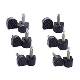 6 Pairs Women Lady Black Non-slip U-shape Heel Tips High Heel Repair Tips Caps Protectors Shoes Replacement Dowels For Minimizes Squeaking Of High-heeled Shoes (Size 8, 9, 10 mm)