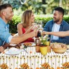 PUEVENYI 1PCS Fall Maple Pumpkin Tablecloth - 108 x 54