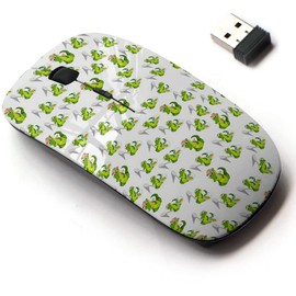2.4G Wireless Mouse with Cute Pattern Design for All Laptops and Desktops with Nano Receiver - Cute Crocodile Alligator