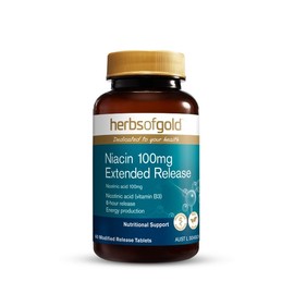 Herbs of Gold Niacin 100mg Extended Release Tab X 60