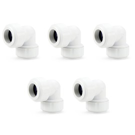 LavaPlumb Push Fit Plumbing Fittings 15mm 22mm White Pushfit Elbow Tee Coupler for Barrier & Copper Pipe WRAS Approved