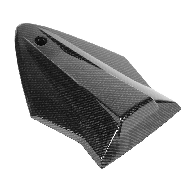Carbon Fiber Style Motorcycle Passenger Seat Fairing with Mounting Accessory