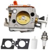 Concrete Saw Carburetor Kit with Fuel Filter Spark Plug, Fit