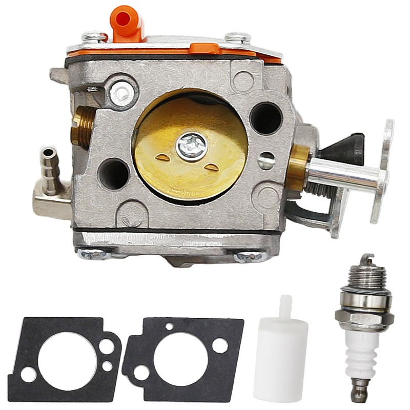 Concrete Saw Carburetor Kit with Fuel Filter Spark Plug, Fit