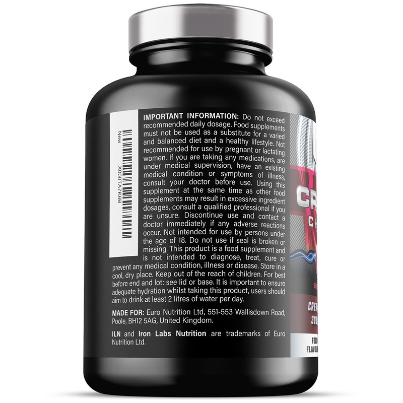 Chewable Creatine Tablets (Berry Flavour) - 3000mg Chewable Creatine Monohydrate