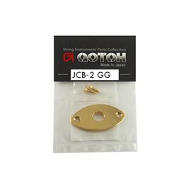 Gotoh JCB-2 Football Shaped Edge Mount Jack Plate - Gold