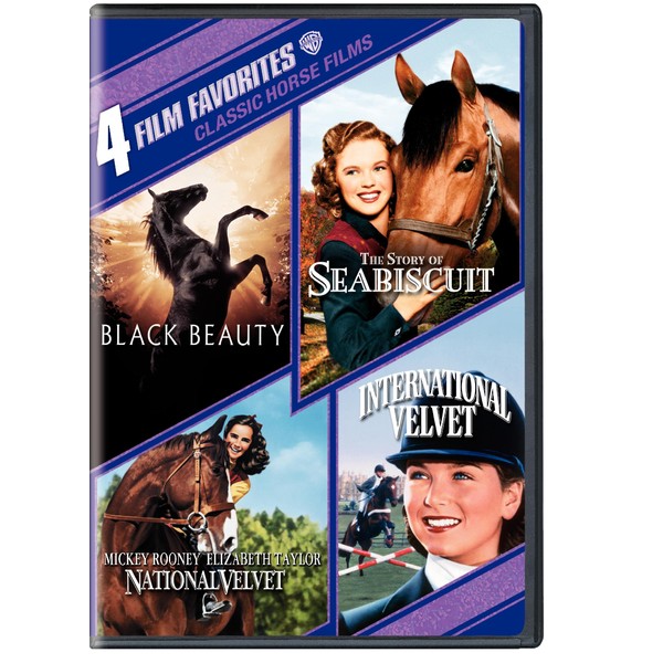 4 Film Favorites: Classic Horse Films (Black Beauty, National Velvet, International Velvet, The Story of Seabiscuit) by WarnerBrothers [DVD]