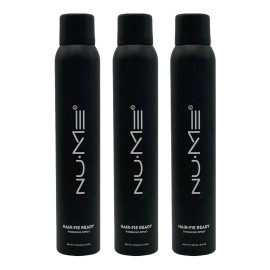 NuMe 3 Pack NuMe Hair Fie Ready Humidity Resistant Finishing Shine Hairspray 8.12 oz