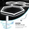 Gneng Hexagon Garage Lights, Ultra Bright LED 6500K 156W 17280LM;