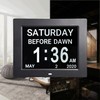 Hiseeyo-8 Inches Preeminent Calendar Alarm Clock, Dementia Impaired Vision Clocks