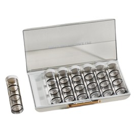 HAN SHENG 21 Compartments Jewelry Storage Box Case Jewelry Ring Display Organiser Box Holder Earrings Storage Case Portable Jewelry Dispenser Holder Travel Organizer